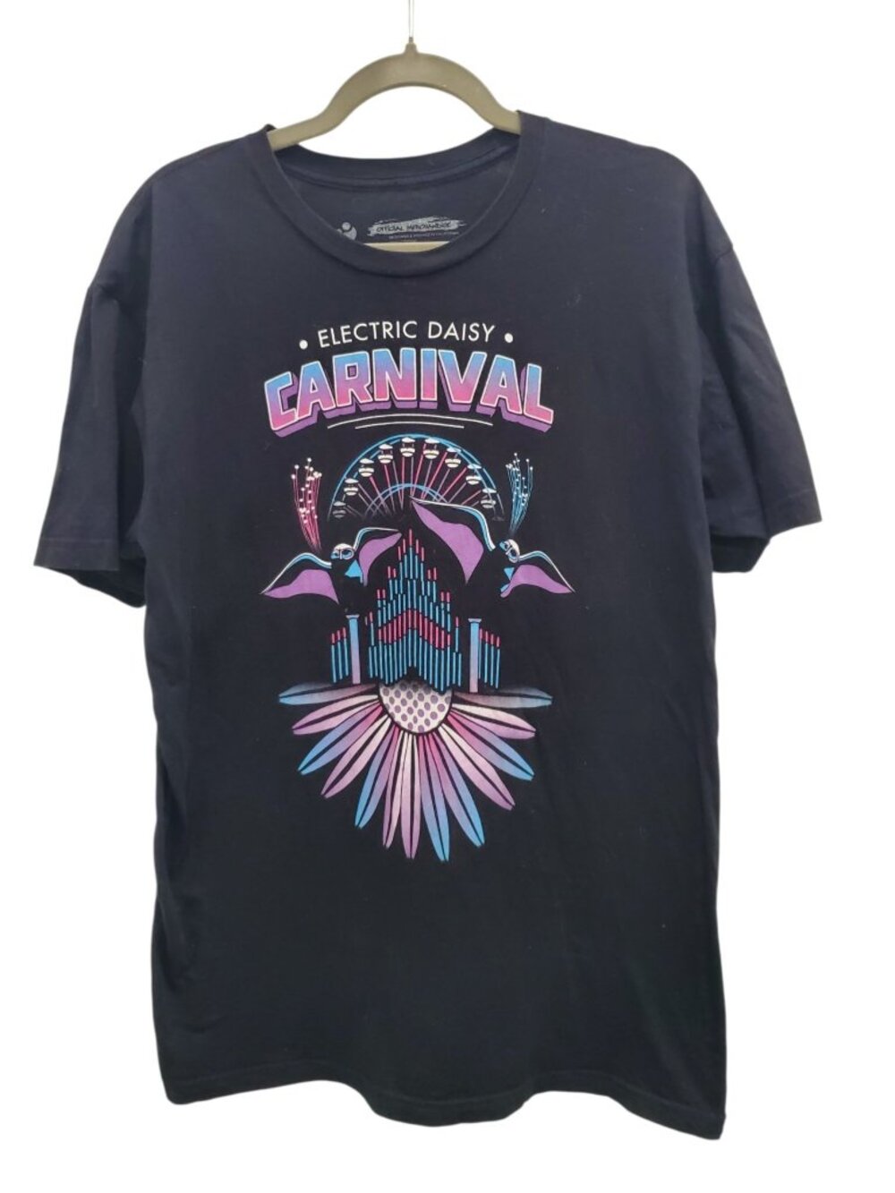 Electric Daisy Carnival EDC Official Merch Rave EDM Festival Graphic Tee Adult L